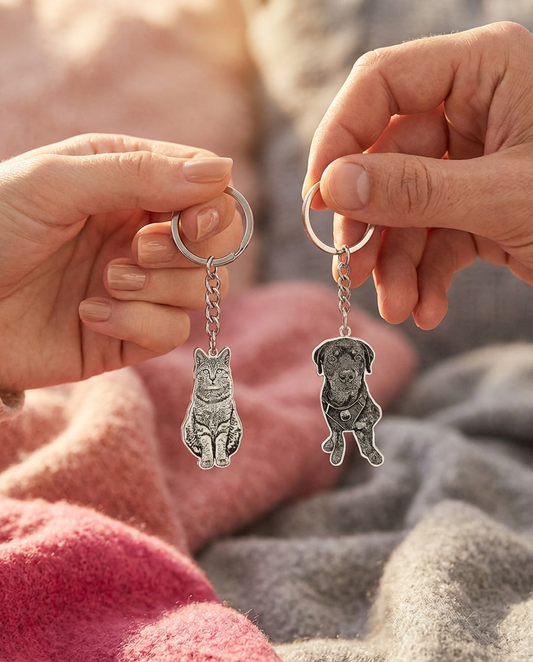 Llavero personalizado con foto de mascota