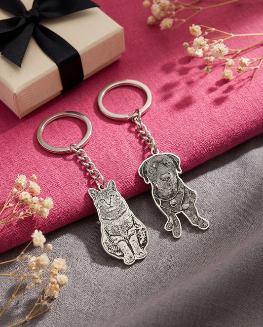 Llavero personalizado con foto de mascota