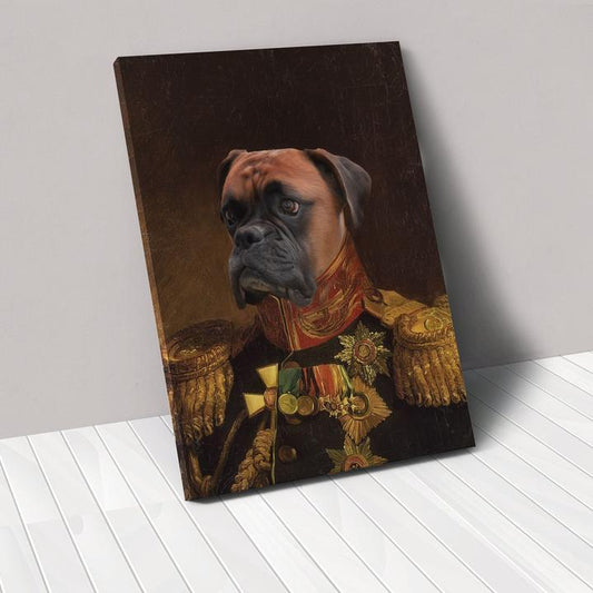 Retrato de mascota personalizado tipo canva