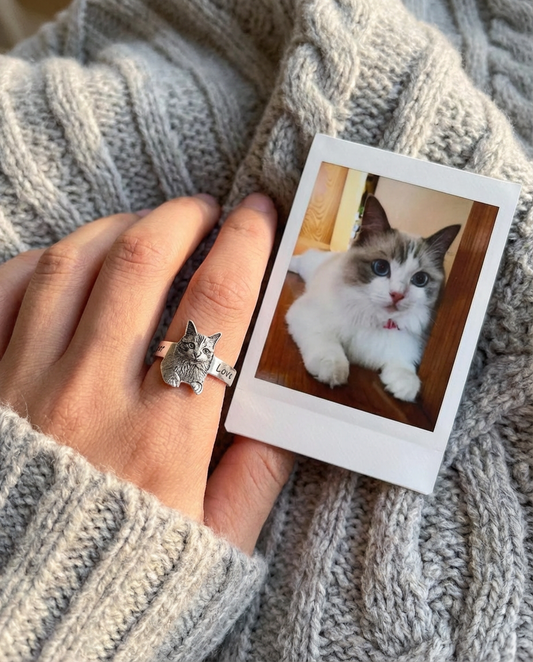 Anillo personalizado con foto de mascota